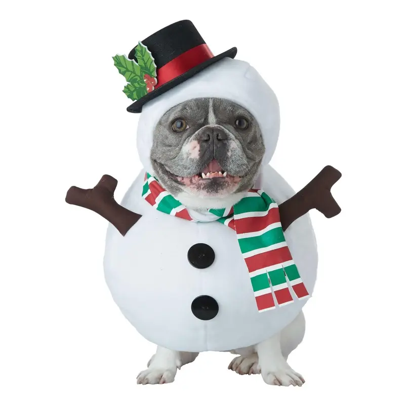 Snowman Dog Holiday Dog Costume Large