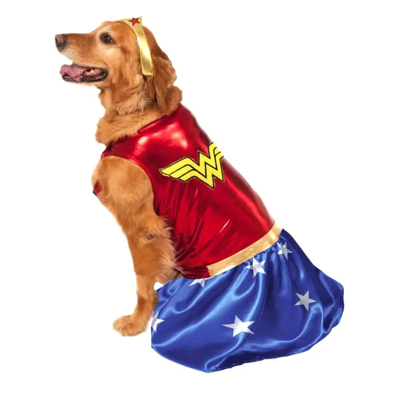 Wonder Woman Dog Halloween Costume Small