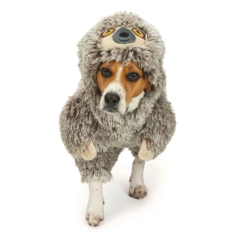 Casual Canine Halloween Sloth Front Face Dog Costume X-Small