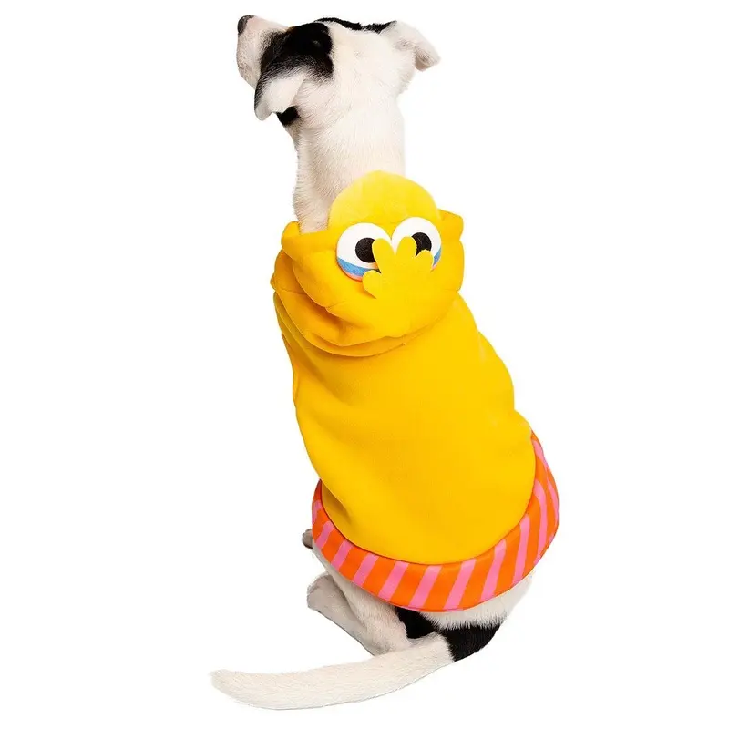 Pet Krewe Sesame Street Big Bird Dog Hoodie Large