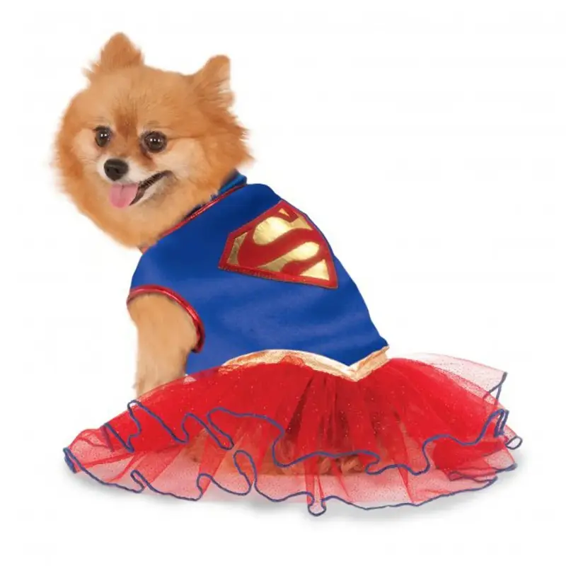 Supergirl Tutu Dog Dress Large