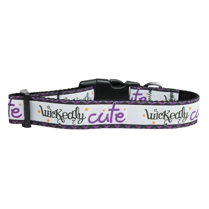 Mirage Halloween Wickedly Cute Dog Collar Medium