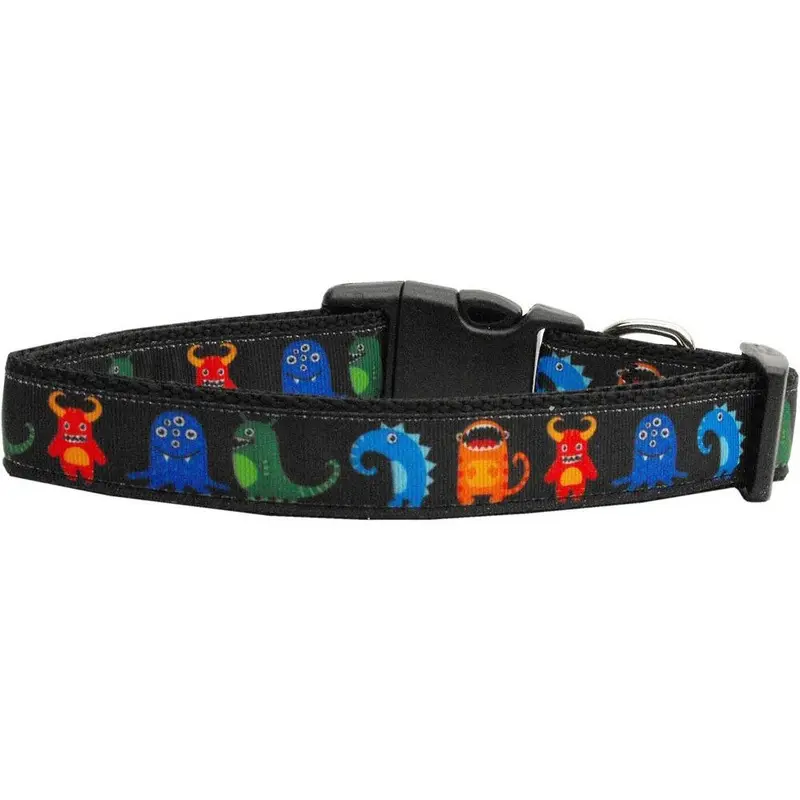 Monsters Dog Collar - Black Medium
