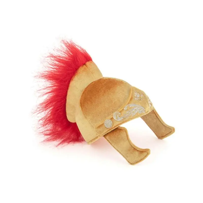P.L.A.Y. Mutt Hatter Gladiator Plush Dog Toy and Hat