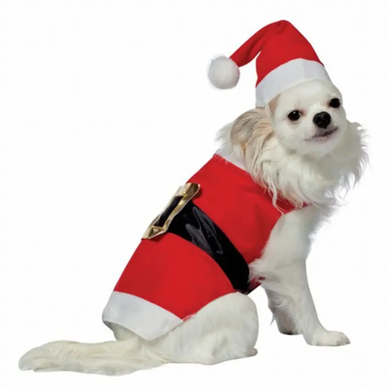 Rasta Imposta Santa Dog Costume X-Small
