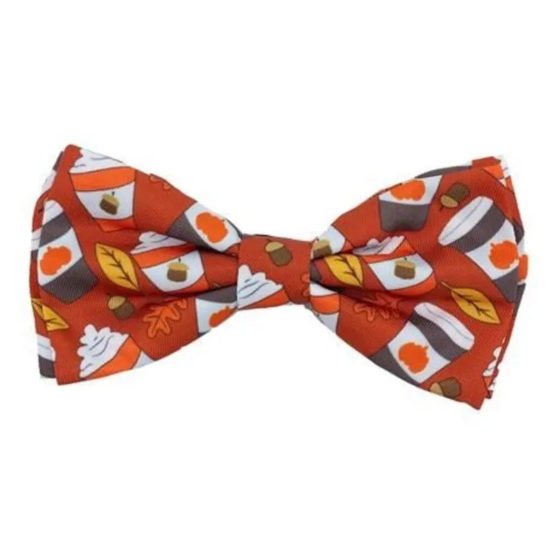 Huxley & Kent Halloween Dog Bow Tie Collar Attachment - Pupkin Spice Latte Small