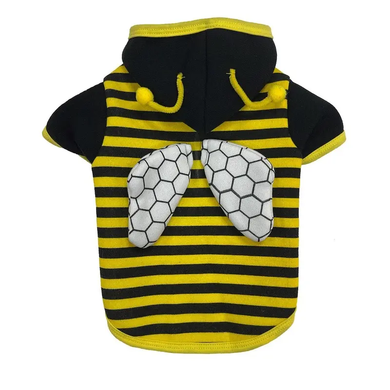 Petrageous Halloween Dog Hoodie Costume - Bumble Bee Large