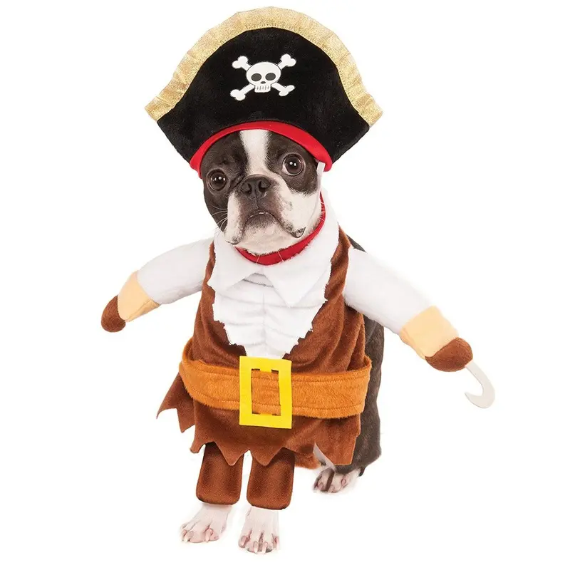 Walking Pirate Halloween Dog Costume Small