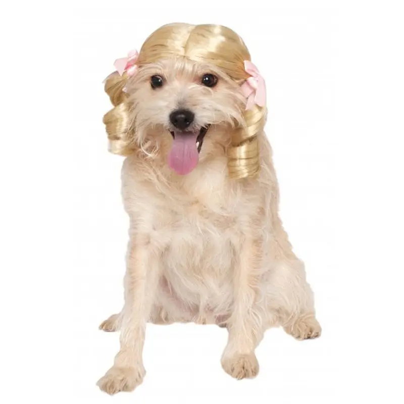 Blonde Curls Wig Dog Costume Small/Medium - Out of Stock!