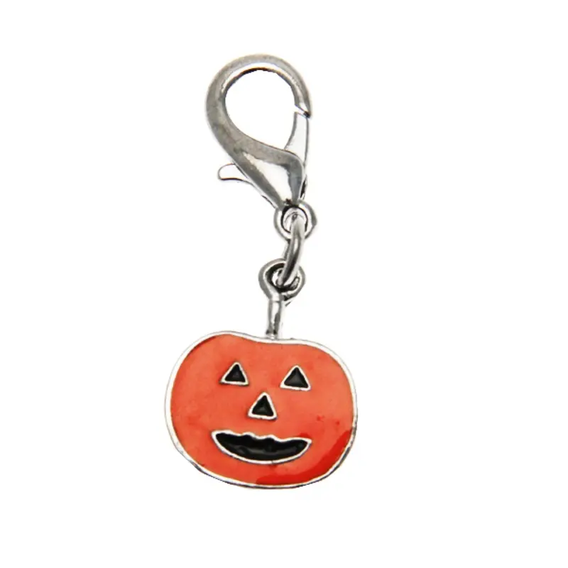 Halloween Dog and Cat Collar Charm - Pumpkin Lobster Claw