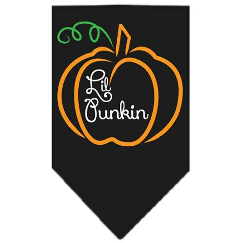 Lil Punkin Dog Bandana by Mirage - Black Small