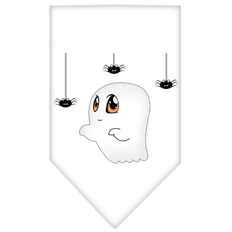 Mirage Halloween Sammy the Ghost Dog Bandana - White Small