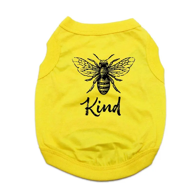 Bee Kind Dog Shirt - Yellow X-Small