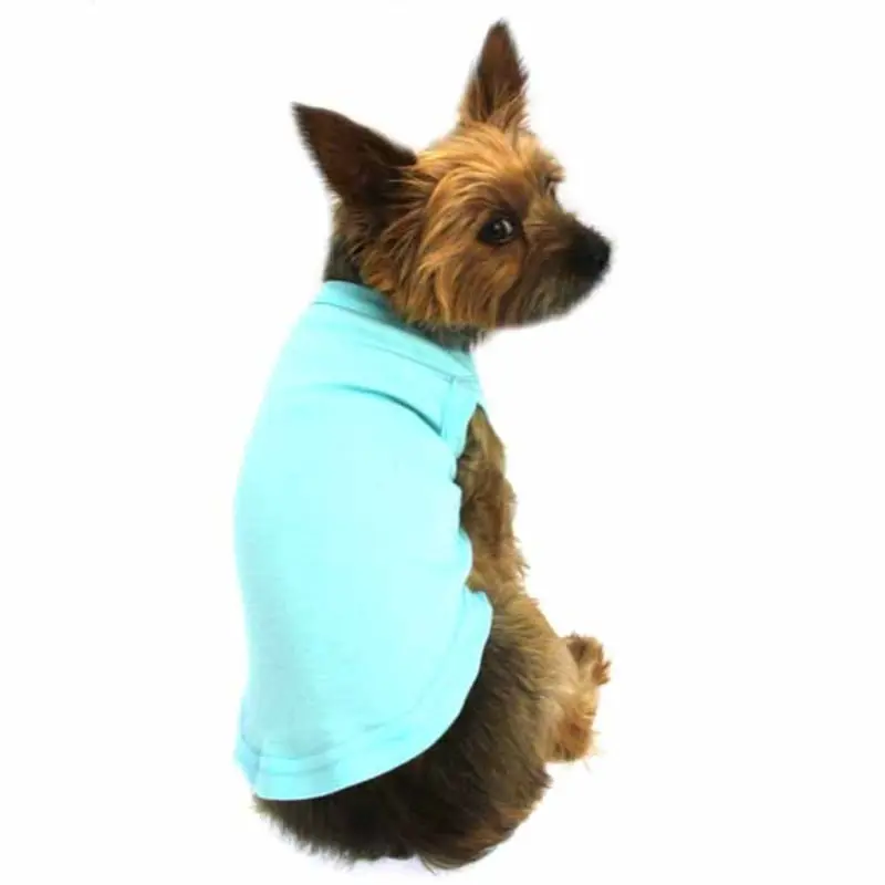 Plain Dog and Cat Shirt - Aqua X-Small
