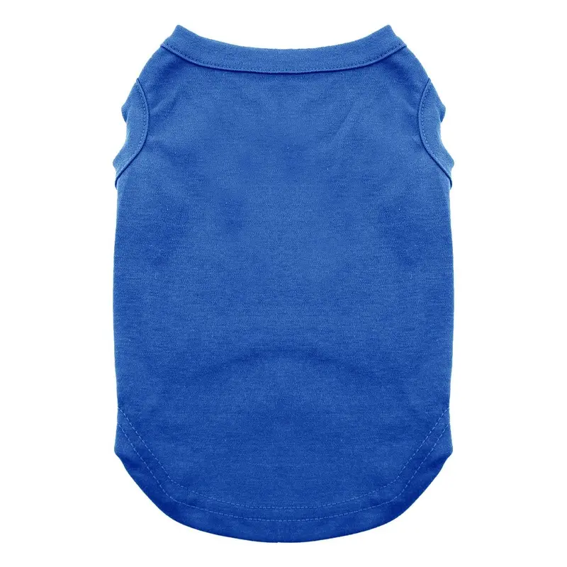 Plain Dog and Cat Shirt - Blue X-Small