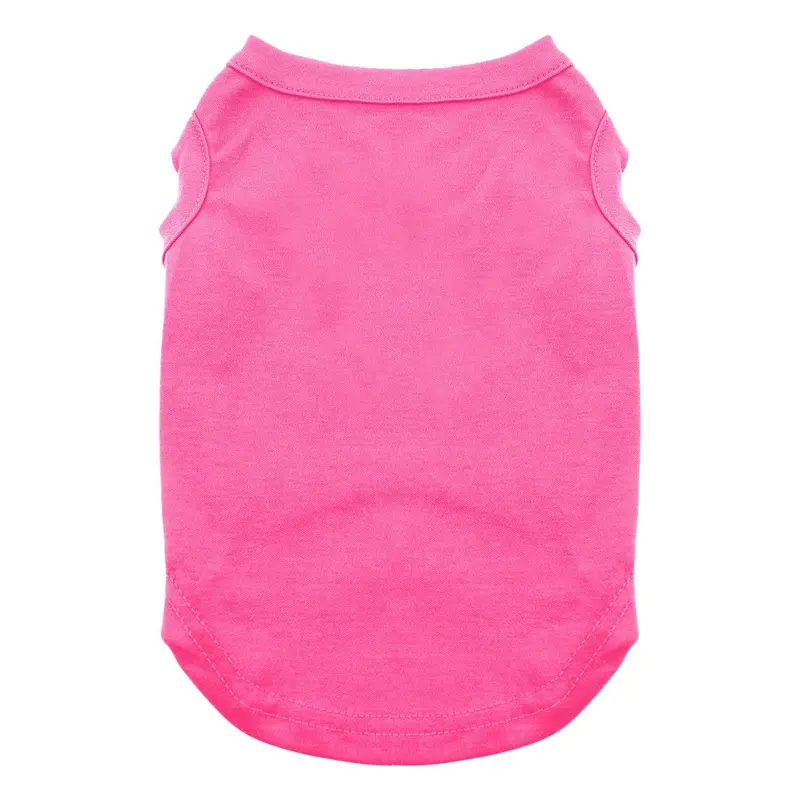 Plain Dog and Cat Shirt - Bright Pink X-Small