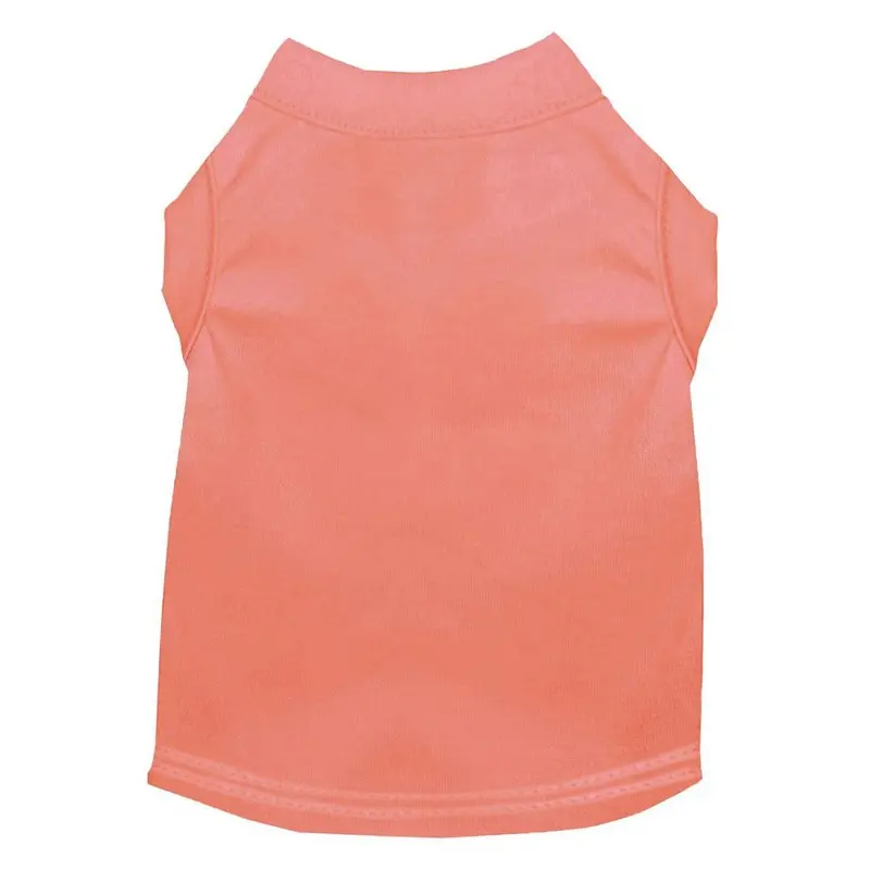 Plain Dog and Cat Shirt - Peach X-Small
