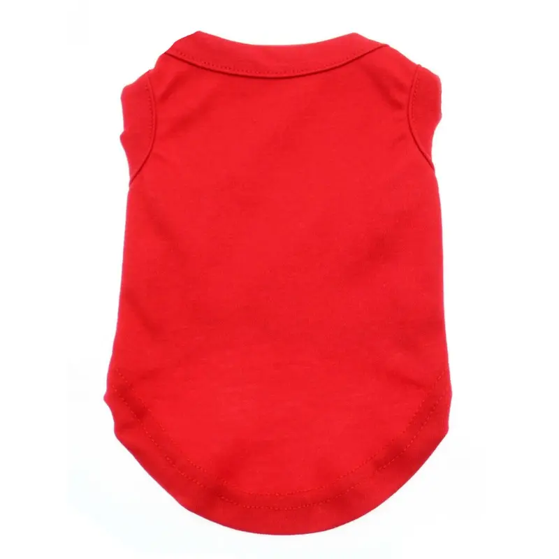 Plain Dog and Cat Shirt - Red X-Small