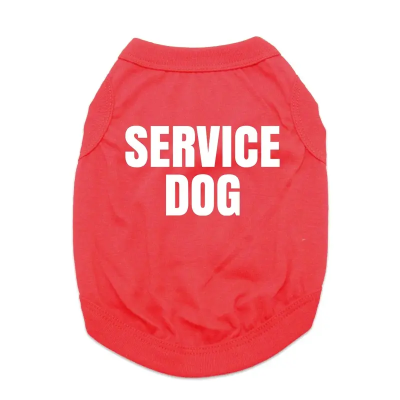 Service Dog Shirt - Red X-Small