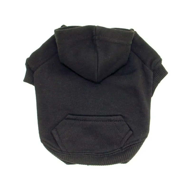 Zack & Zoey Basic Dog Hoodie - Jet Black X-Small