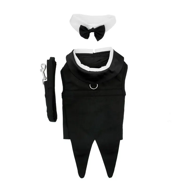 Classic Dog Tuxedo Set with Tails by Doggie Design X-Small
