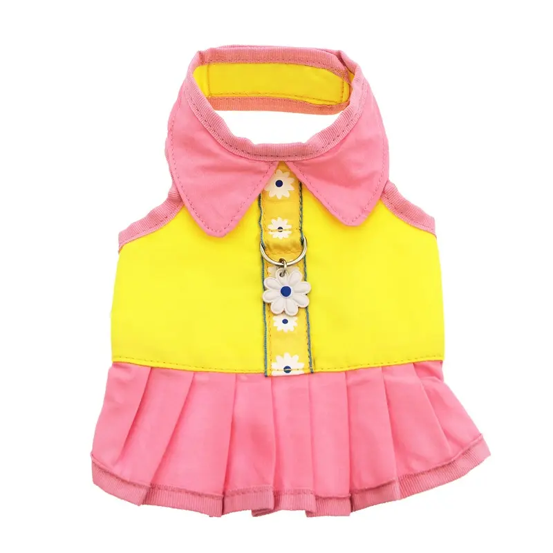 Doggles Flower Dress Harness - Yellow Teacup - Out of Stock!