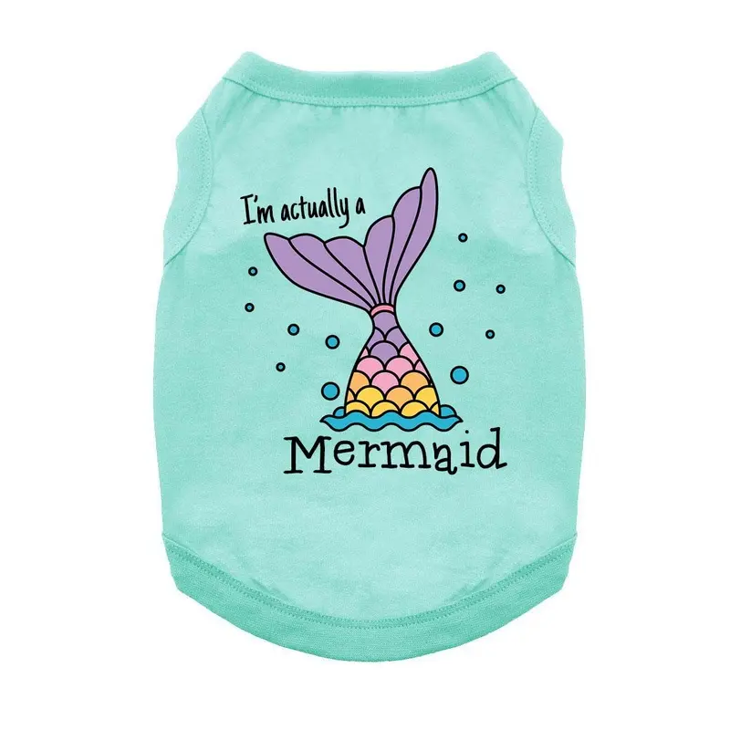I'm Actually a Mermaid Dog Shirt - Aqua X-Small