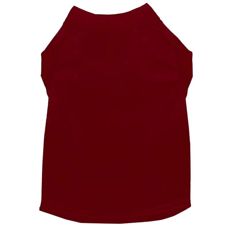 Plain Dog and Cat Shirt - Maroon X-Small