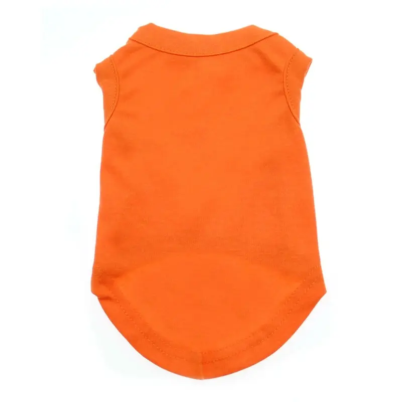 Plain Dog and Cat Shirt - Orange X-Small