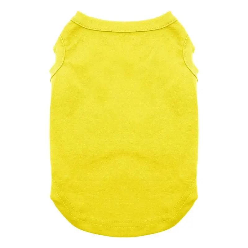 Plain Dog and Cat Shirt - Yellow X-Small