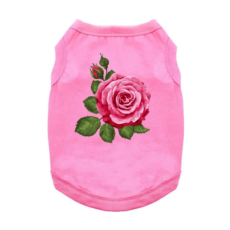 Rose in Full Bloom Dog Shirt - Pink X-Small