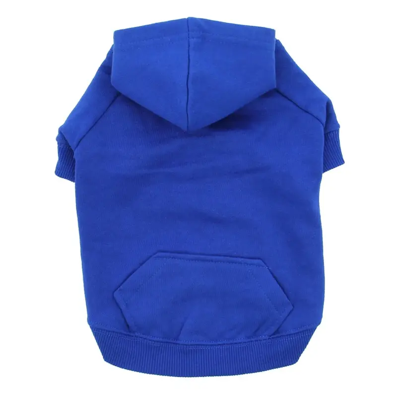 Zack & Zoey Basic Dog Hoodie - Nautical Blue X-Small