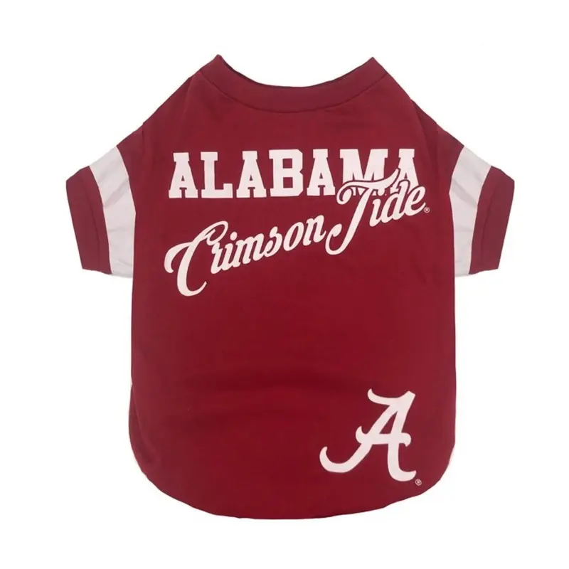 Alabama Crimson Tide Stripe Dog Shirt by Pets First  Small