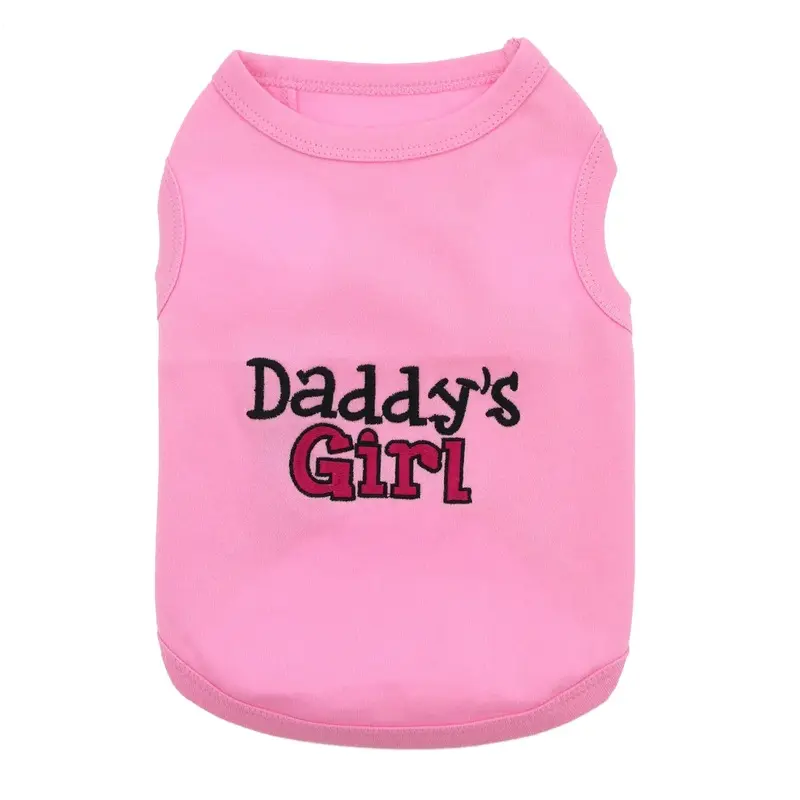Daddy's Girl Dog Tank by Parisian Pet - Pink XX-Small - Out of Stock!