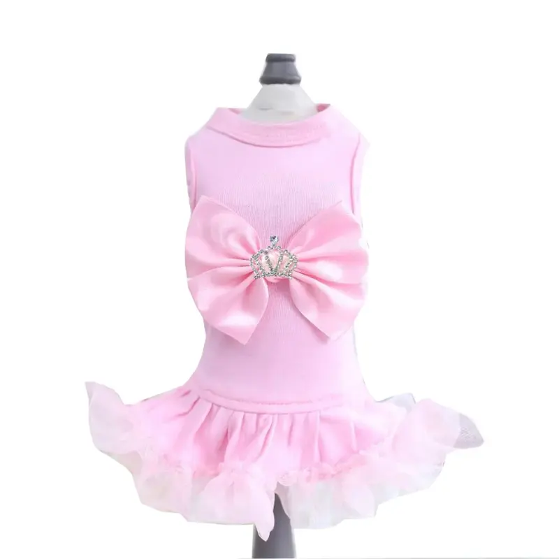 Hello Doggie Royal Princess Dog Dress - Pink XX-Small