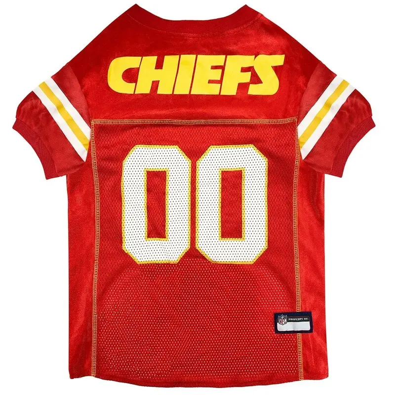 Kansas City Chiefs Officially Licensed Dog Jersey  by Pets First X-Small