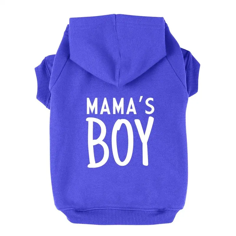 Mama's Boy Dog Hoodie - Blue X-Small - Out of Stock!
