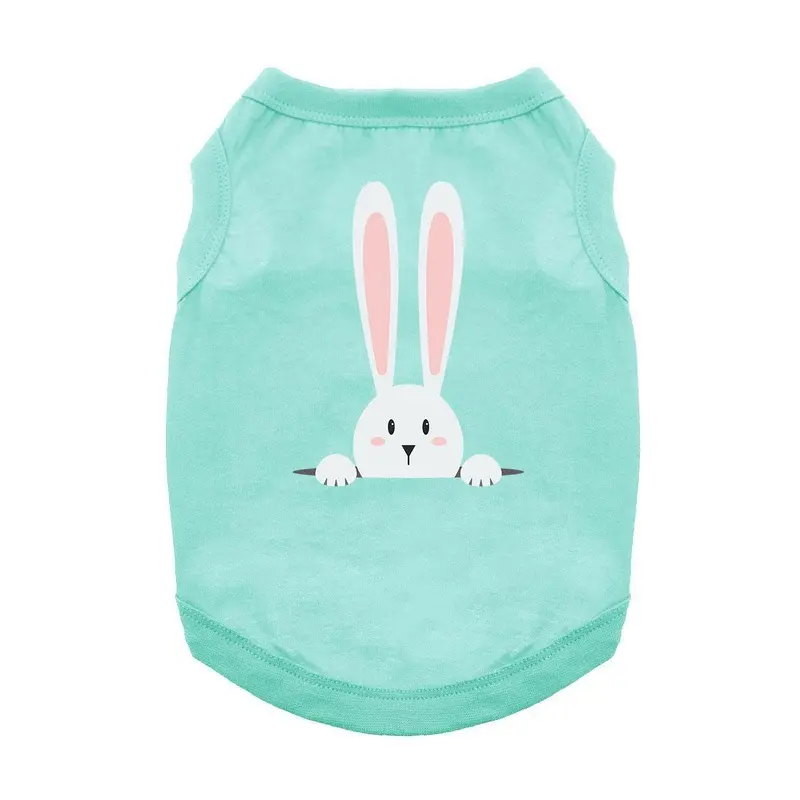Peek-a-Boo Bunny Dog Shirt - Aqua X-Small
