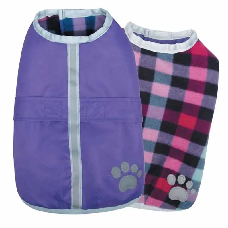 Zack & Zoey Nor'easter Dog Blanket Coat - Purple X-Small