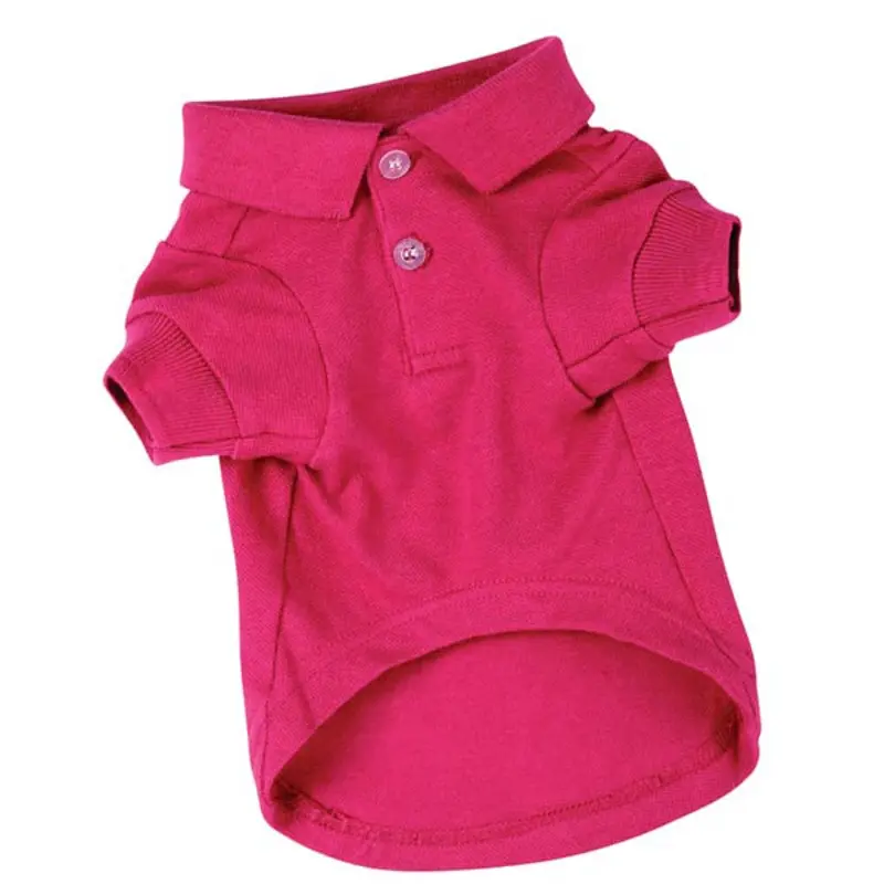 Zack & Zoey Polo Dog Shirt - Raspberry Sorbet X-Small