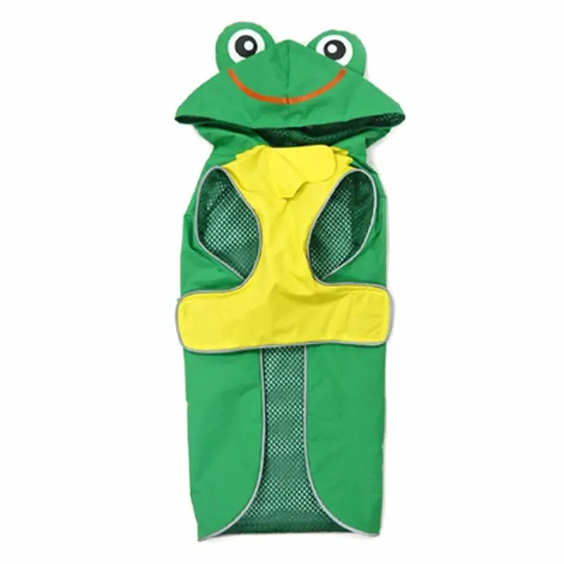 Frog Dog Raincoat by Dogo - Green X-Small