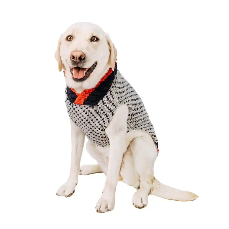 Chilly Dog Handmade Birds Eye Wool Dog Sweater X-Small