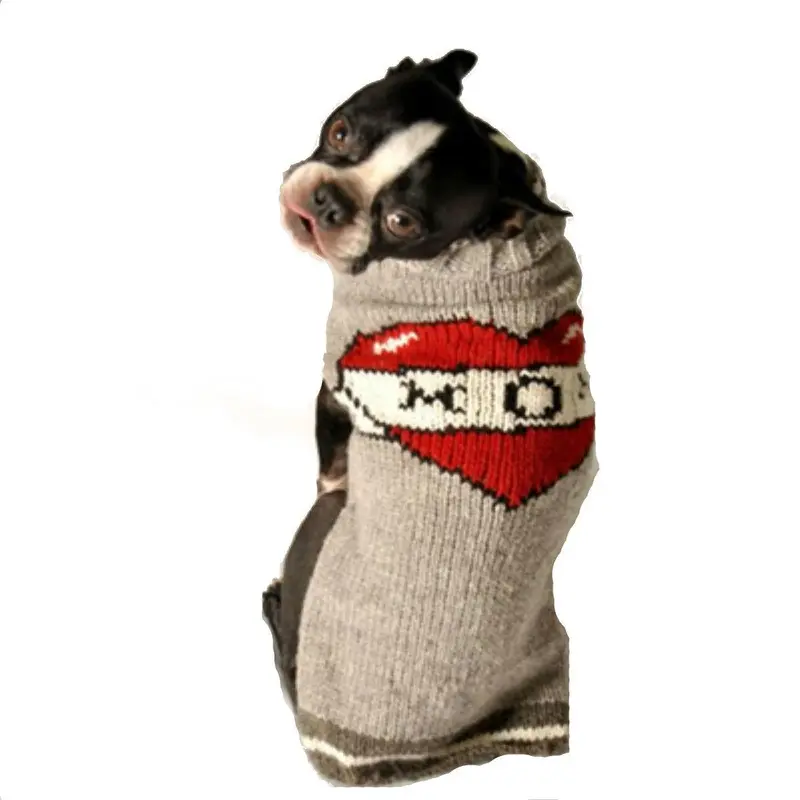 Chilly Dog Handmade Tattooed Mom Wool Dog Sweater XX-Small - Out of Stock!