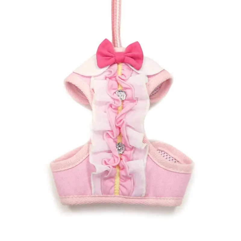 EasyGo Ruffle Dog Harness by Dogo - Pink Medium - Out of Stock!