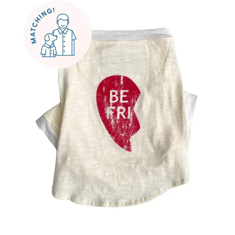 Dog Threads Best Friends Graphic Dog T-Shirt X-Small