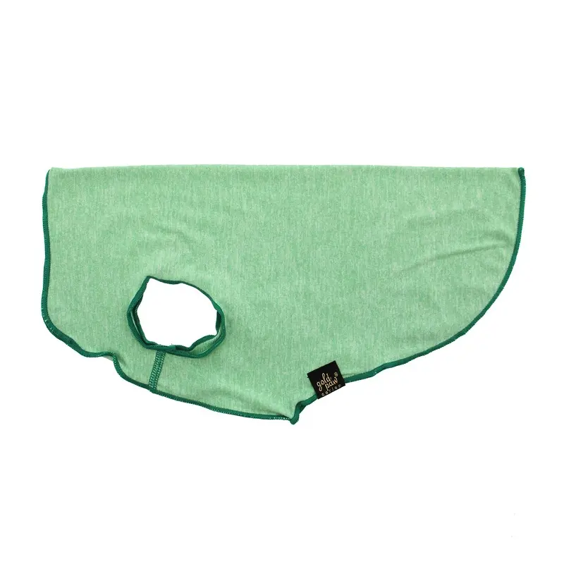 Gold Paw Sun Shield Dog Shirt - Heather Pistachio Size 2