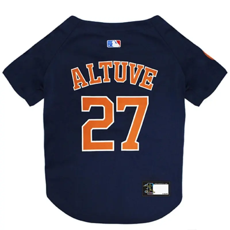 Houston Astros Jose Altuve Dog Jersey - Navy Blue X-Small