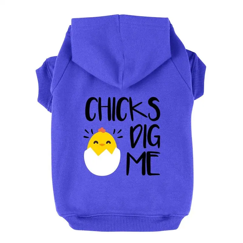 Chicks Dig Me Dog Hoodie - Blue X-Small