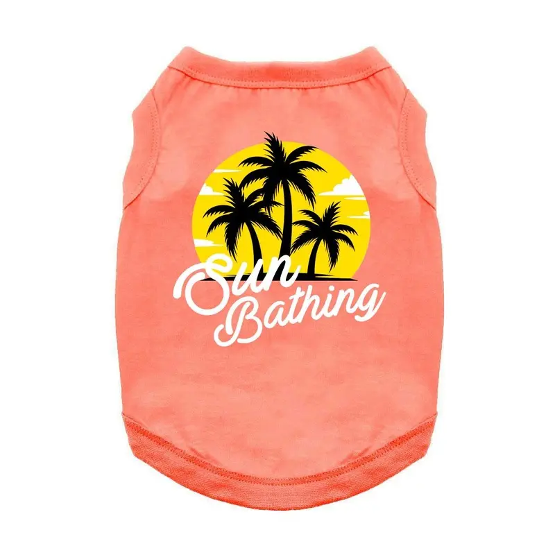 Sun Bathing Dog Shirt - Coral X-Small - Out of Stock!