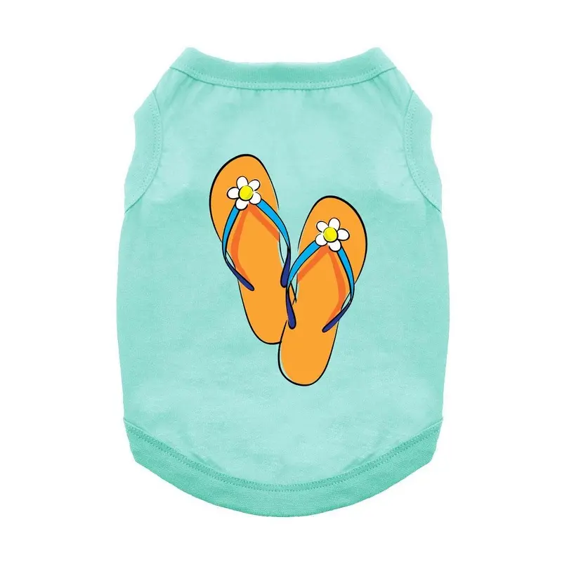 Flip Flops Dog Shirt - Aqua X-Small